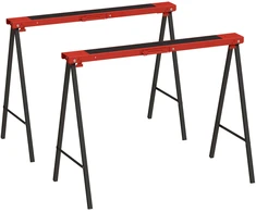 Darbinių ožių rinkinys, sulankstomi, metaliniai, juodi ir raudoni, 99,5 × 50 × 76 cm, 2 vnt.
