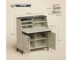 Darbo stalas 100 × 40 × 115 cm