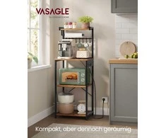 Songmics Daugiaaukštė virtuvinė lentyna 40 × 45 × 140 cm