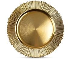 Dekoratyvinė polėkštė, auksinė, 33 × 33 × 1,5 cm