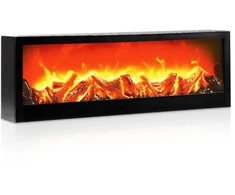 Dekoratyvinis LED židinys, juodas, 60 × 10 × 20 cm