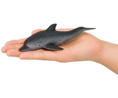 Lean Toys Delfino figūrėlė iš TPR, tamsiai pilka, 17,5 × 7,5 × 3,5 cm