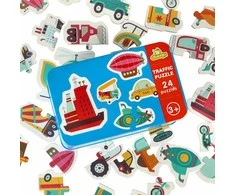 Dėlionės skardinėje transporto priemonėse 24 dėlionės