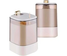 Dėžutė dantų krapštukams, automatinis dozatorius, baltas