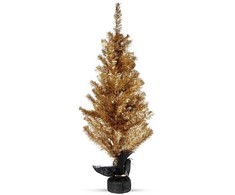 Home Styling Collection Dirbtinė eglė 90 cm Auksinė