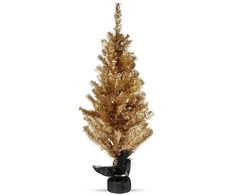 Home Styling Collection Dirbtinė eglė 90 cm Auksinė