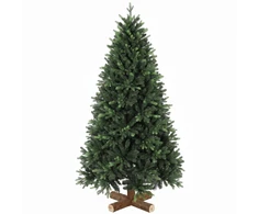Dirbtinė kalėdinė eglutė su 2419 PE ir PVC šakelių galiukais ir atlenkiamomis šakomis, žalia, Ø 105 × 180 cm