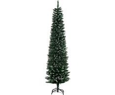 Dirbtinė kalėdinė eglutė su sniego imitacija, 570 šakų, žalia, Ø 53 × 190 cm