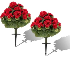 Dirbtinės pelargonijos 57 x 33 cm 2 vnt.