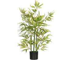 Dirbtinis bambukas su 5 stiebais, žalias, 90 cm