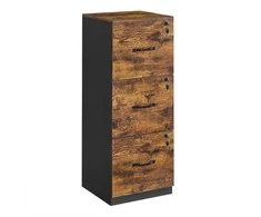 Songmics Dokumentų spintelė su 3 užrakinamais stalčiais 40x41x103 cm