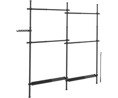Songmics Drabužių kabykla 3 aukštų 33,5 x (162-238) x (220-300) cm