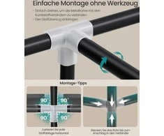 Songmics Drabužių spinta juoda