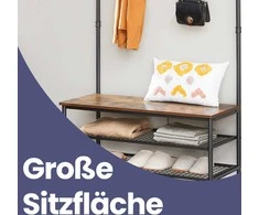 Songmics Drabužių stovas 100 × 41,5 × 182 cm