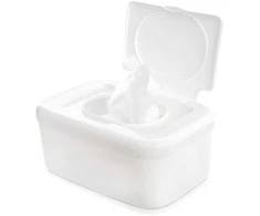Orion Drėgnų servetėlių laikiklis Baltas plastikinis dėklas
