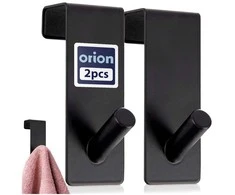 Verk Orion Durų kabliai metaliniai juodi 3x5x8 cm 2 vnt.