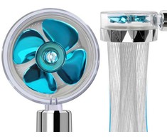 Dušo galvutė su turbina ir keičiamu filtru