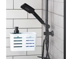 Bathroom Solutions Dušo stovas su siurbtukais 18,5x9x12 cm