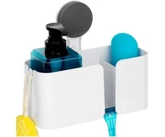 Bathroom Solutions Dušo Lentynė 21x9x19 cm - Baltos Plastiko Lentynėlės