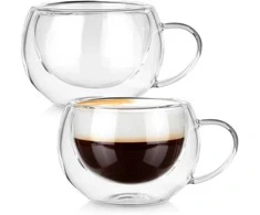 Dvigubos sienelės stiklinės Vilde 280 ml, 2 vnt.