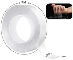 Dual transparent nano tape 3m