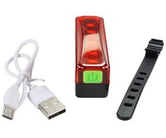 Verk Group Dviračio galinė lempa su LED apšvietimu ir USB įkrovimu