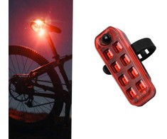 Verk Group Dviračio galinis žibintas LED su USB įkrovimu