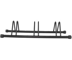 Dviračių stovas 3 dviračiams, universalus, 106,5 x 32,5 x 22,5 cm, juodas