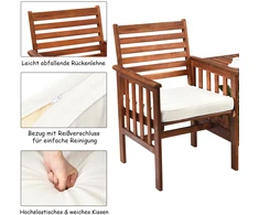Dvivietė sofa ir kavos staliukas 3 vnt.