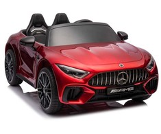 Dvivietis vaikiškas elektromobilis Lean Cars Mercedes AMG SL63, raudonas
