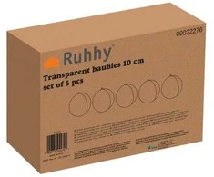 Skaidrūs žaisliukai 10cm - rinkinyje 5 Ruhhy 22276