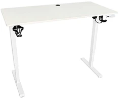 Reguliuojamas elektrinis rašomasis stalas 120x60 cm, Baltas