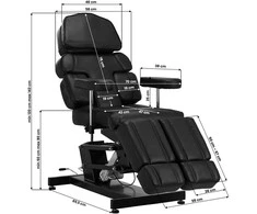Activeshop Tatuiruočių krėslas Pro Ink 3710 Electric Juodas