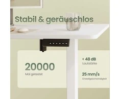 Songmics Reguliuojamo aukščio stalas 120,1 x 60 x 72,1-120,1cm