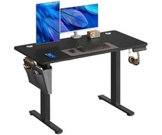 Songmics Elektrinis aukščio reguliuojamas rašomasis stalas 120,1 x 60 cm