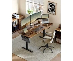 Songmics Reguliuojamo aukščio stalas 70 x 160 x (72-120) cm