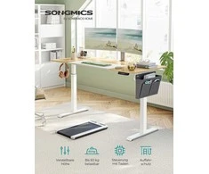 Songmics Reguliuojamo aukščio stalas 70 x 160 x (72-120) cm