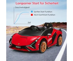 Elektrinis automobilis 12 V raudonas