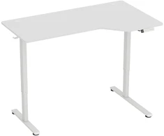 Elektrinis kampinis rašomasis stalas su 3 atminties pozicijomis, 140 x 80 x 72–120 cm