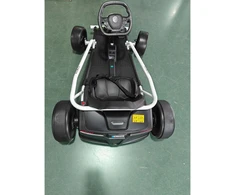 Elektrinis kartingas su dreifo funkcija ir dviem varikliais, baltas ir juodas, 115 × 77 × 54 cm