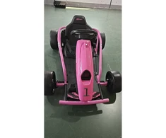 Elektrinis kartingas su driftavimo funkcija ir 24 V dviguba pavara, rožinis, 115 × 77 × 54 cm