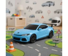 Lean Toys Elektrinis lenktyninis automobilis su nuotolinio valdymo pultu ir įkrovimo stotele