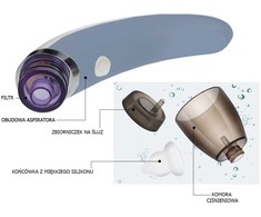 Elektrinis nosies aspiratorius vaikams su reguliuojamu siurbimu