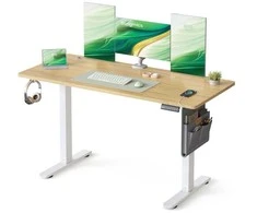 Songmics Elektrinis rašomasis stalas 140 x 60 x (72–120) cm