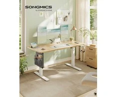 Songmics Elektrinis rašomasis stalas 140 x 60 x (72–120) cm