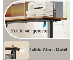 Songmics Elektrinis reguliuojamas stalas 140 x 60 cm