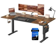 Vasagle Reguliuojamo aukščio stalas 180 x 80 x 72-120cm