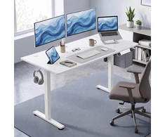 Elektrinis reguliuojamo aukščio rašomasis stalas, 140 x 70 x 72–120 cm