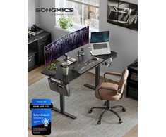 Elektrinis reguliuojamo aukščio rašomasis stalas 60 x 140 x (72–120) cm