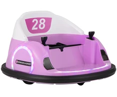 Elektrinis smūginis automobilis rožinis